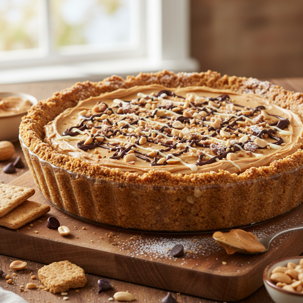 Decadent Peanut Butter Graham Cracker Crust recipe