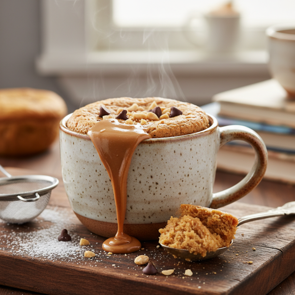 Decadent Peanut Butter Mug Cake recipe