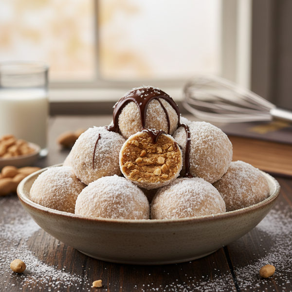 Decadent Peanut Butter Snowballs recipe