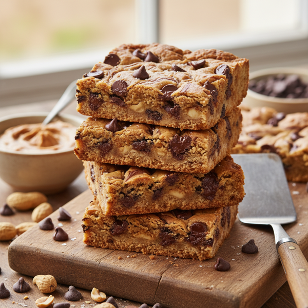 Decadent Peanut Butter & Chocolate Chip Delight Bars recipe