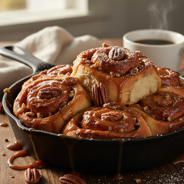 Decadent Pecan Caramel Rolls recipe