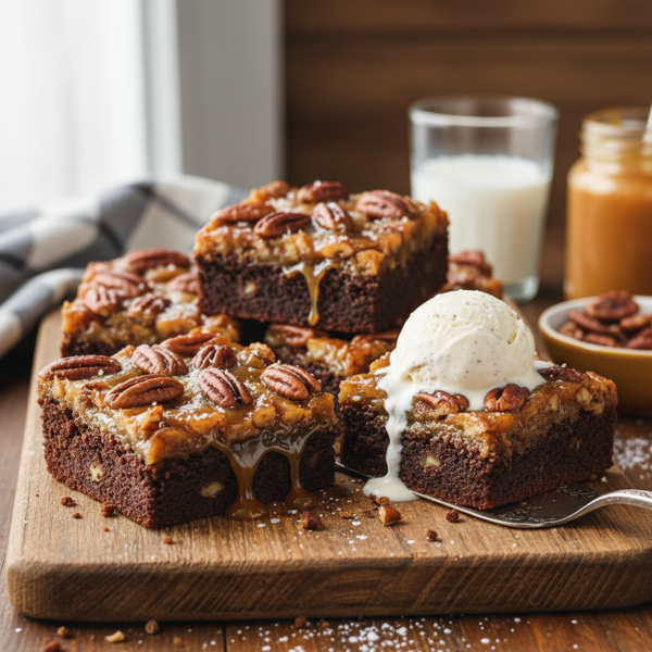 Decadent Pecan Pie Brownies recipe