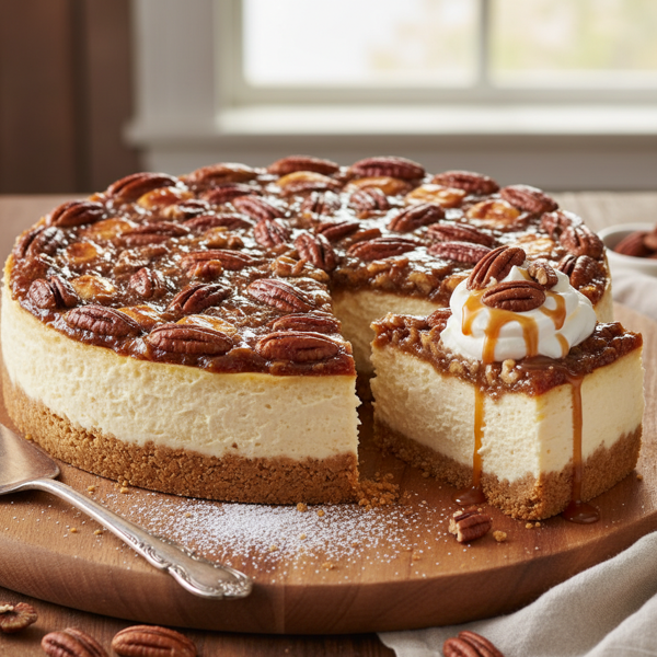 Decadent Pecan Pie Cheesecake recipe