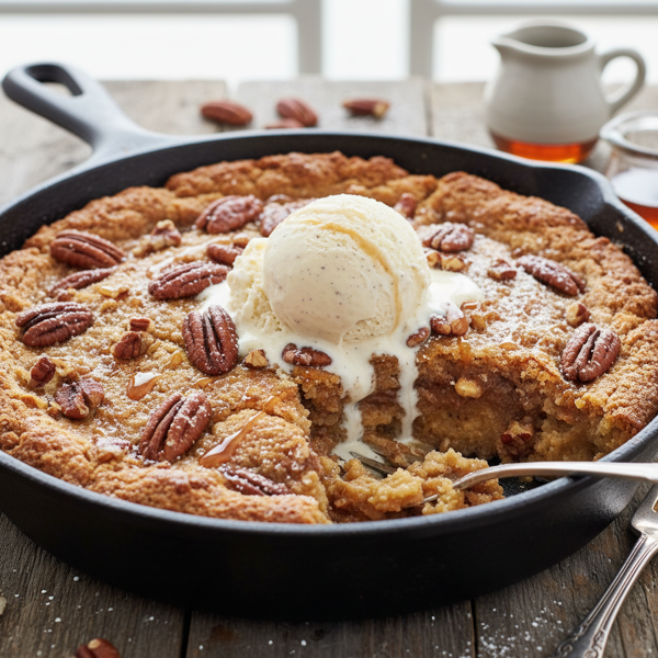 Decadent Pecan Pie Cobbler Delight recipe
