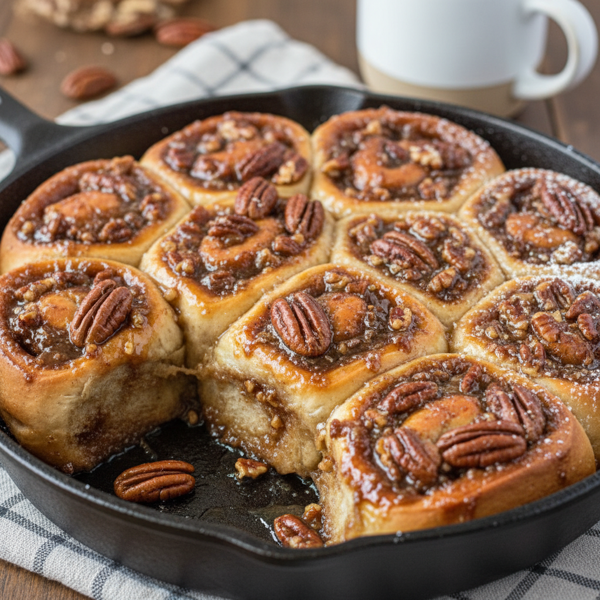 Decadent Pecan Sticky Buns recipe