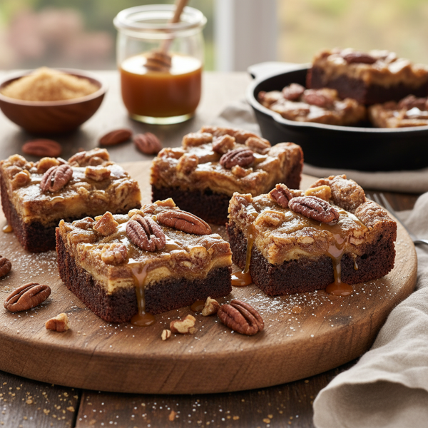 Decadent Praline Brookies recipe