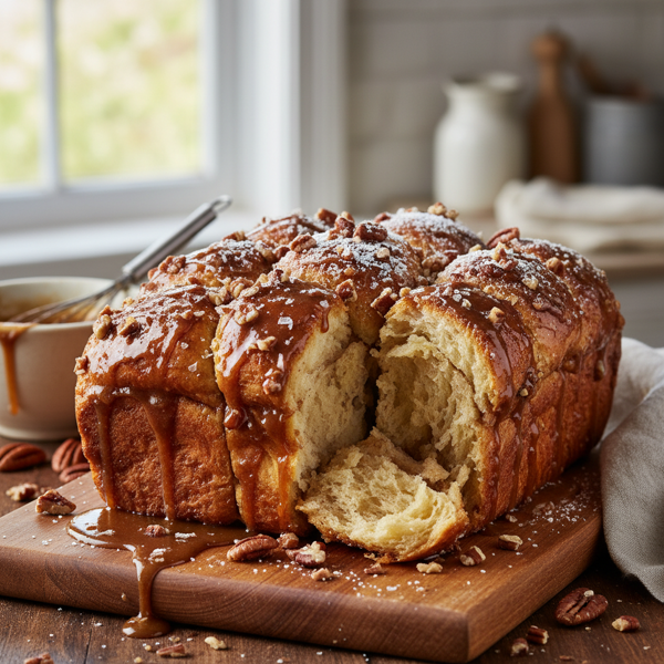 Decadent Praline Pull-Apart Bread recipe