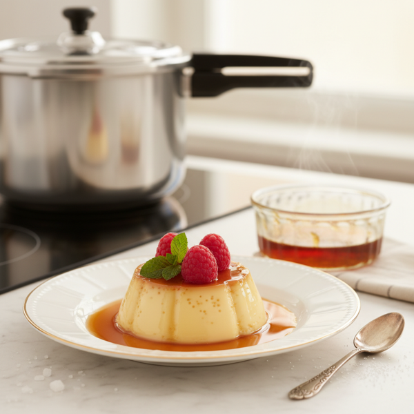 Decadent Pressure Cooker Crème Caramel recipe