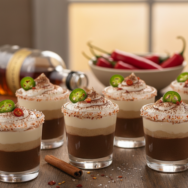 Decadent Pudding Shots with a Kick recipe
