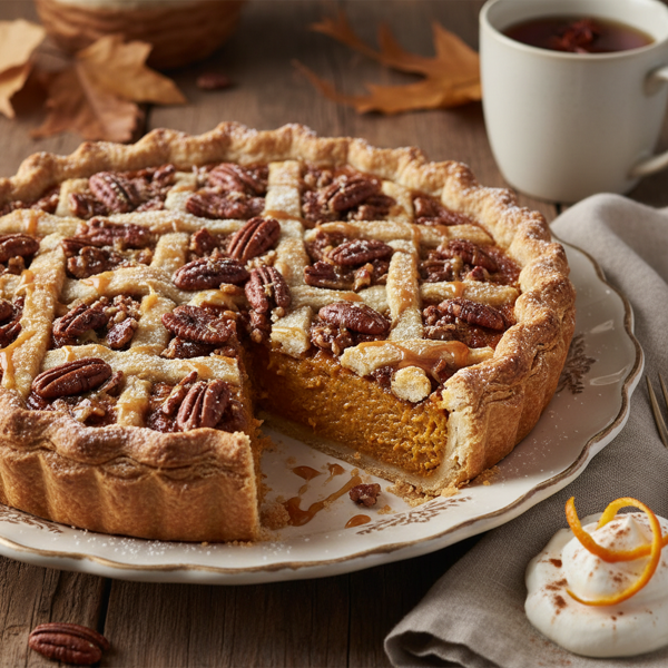 Decadent Pumpkin-Pecan Dream Pie recipe