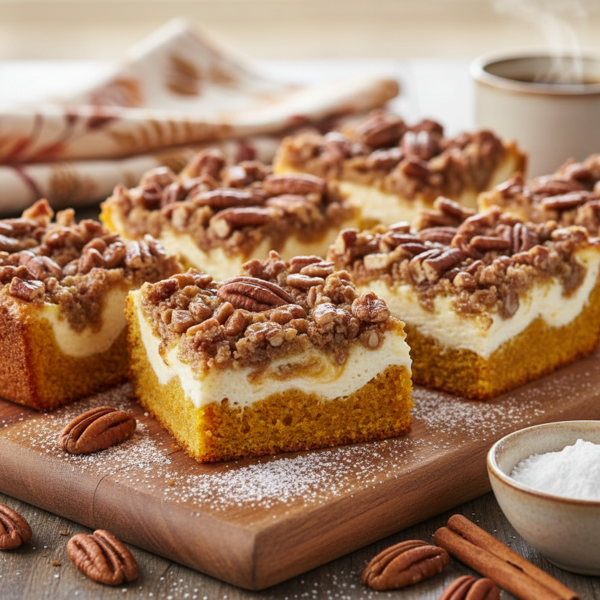 Decadent Pumpkin Cream Cheese Bars recipe