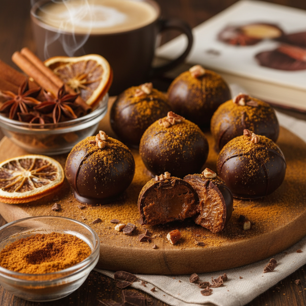 Decadent Pumpkin Spice Chocolate Truffles recipe