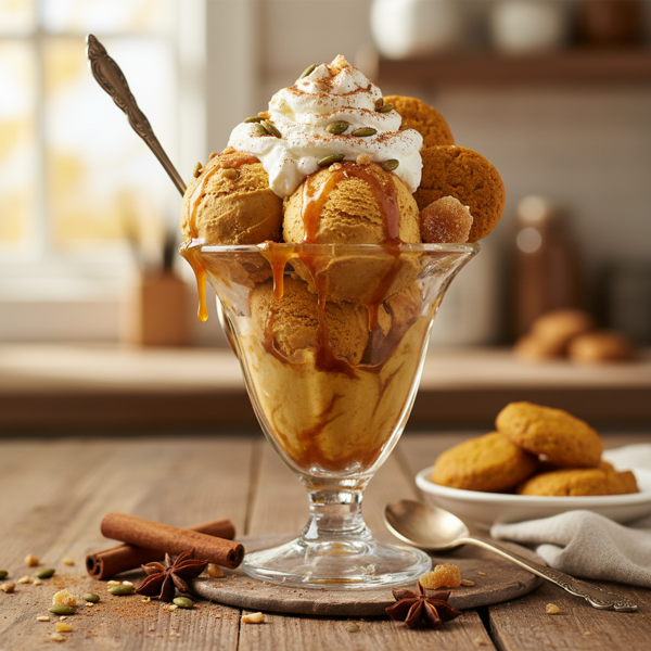 Decadent Pumpkin Spice Sundae Delight recipe