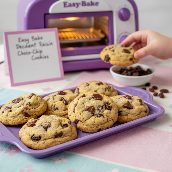 Decadent Raisin Chocolate Chip Cookies for Easy Bake Oven recipe