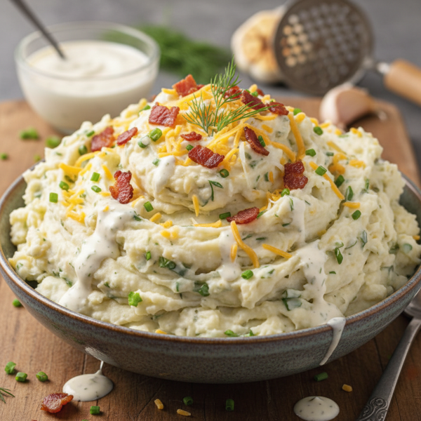 Decadent Ranch Mashed Potatoes recipe