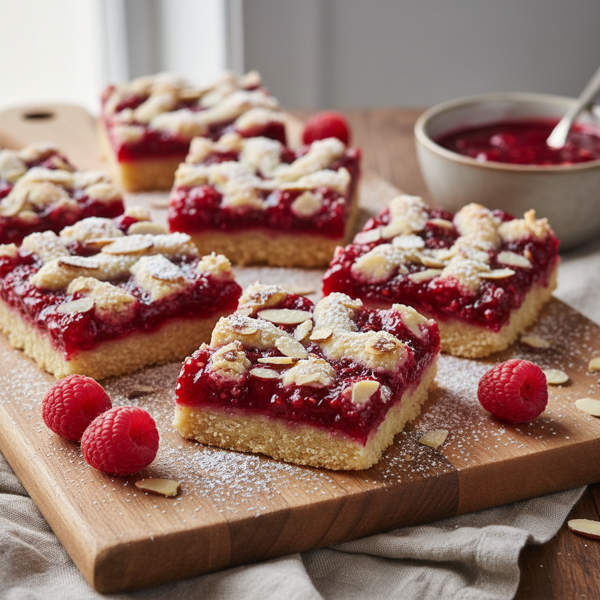 Decadent Raspberry Almond Delight Bars recipe