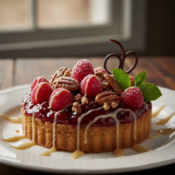 Decadent Raspberry Brandy Pecan Delight recipe