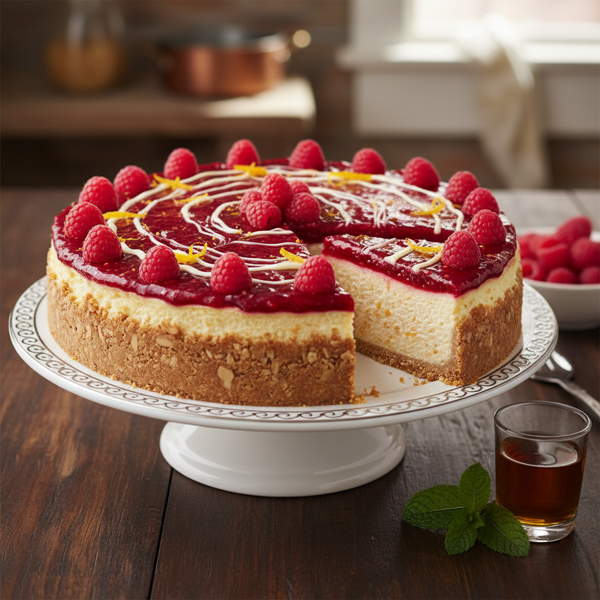 Decadent Raspberry Grand Marnier Cheesecake recipe