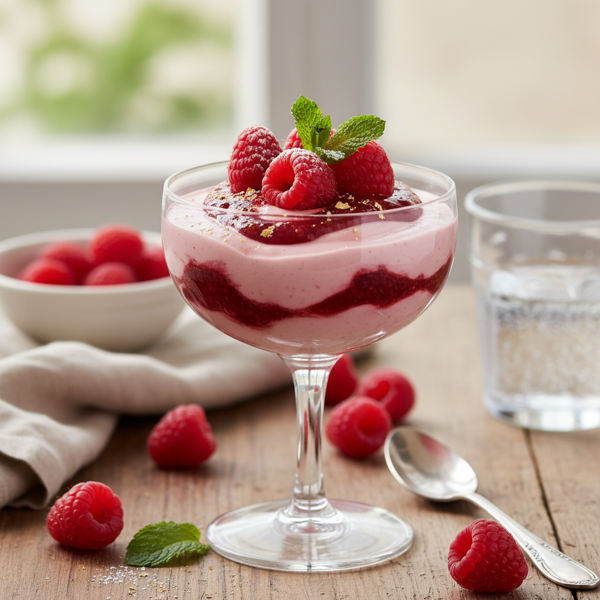 Decadent Raspberry Silken Mousse recipe