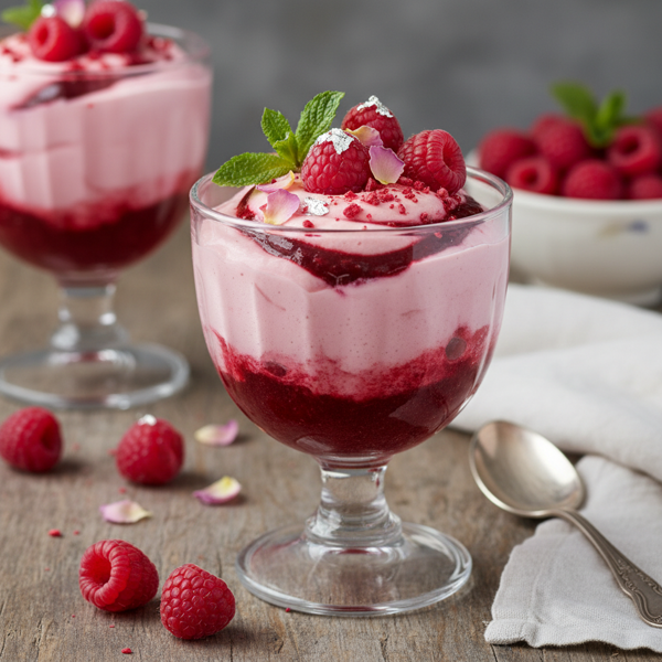 Decadent Raspberry Velvet Yogurt Mousse recipe