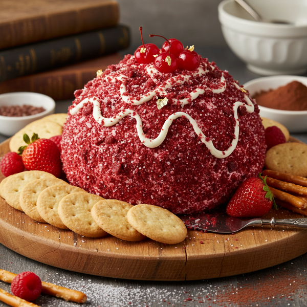Decadent Red Velvet Cheeseball Delight recipe