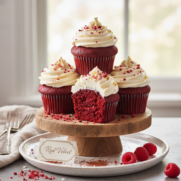 Decadent Red Velvet Cupcakes with Velvety Cream Cheese Frosting recipe