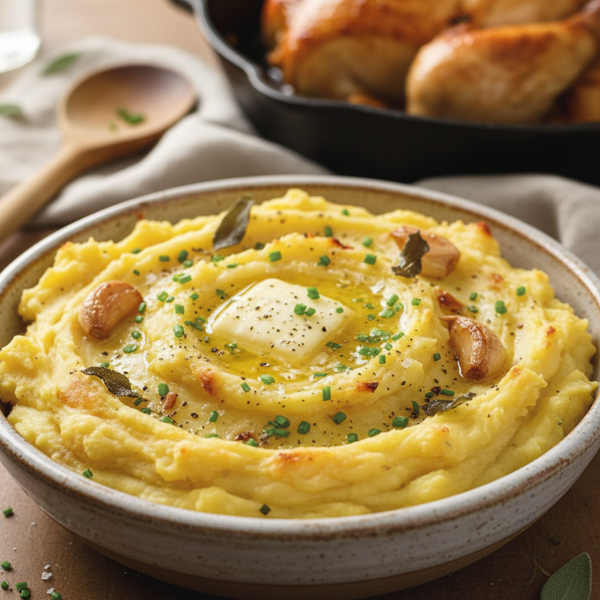 Decadent Roasted Garlic Yukon Gold Mashed Potatoes recipe