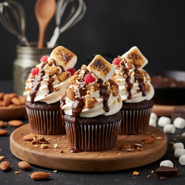 Decadent Rocky Road Cupcakes recipe