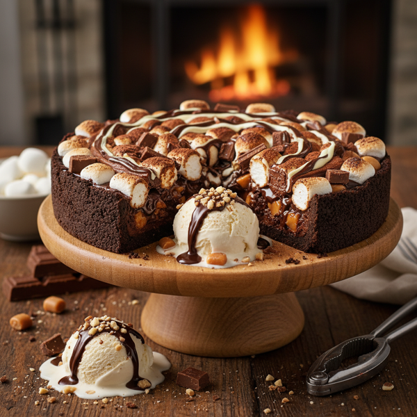 Decadent Rocky Road Delight Pie recipe
