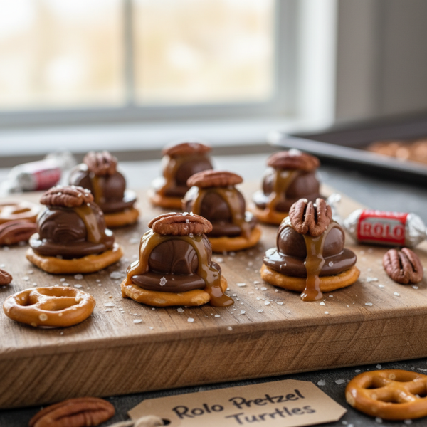 Decadent Rolo Pretzel Turtles recipe