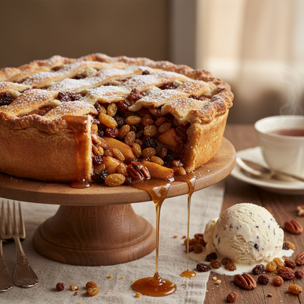 Decadent Rum Raisin Delight Pie recipe