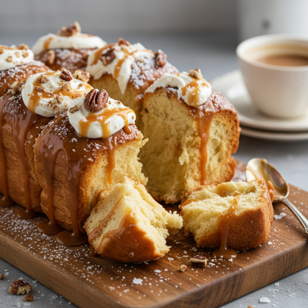 Decadent Salted Caramel Pull-Apart Bread recipe