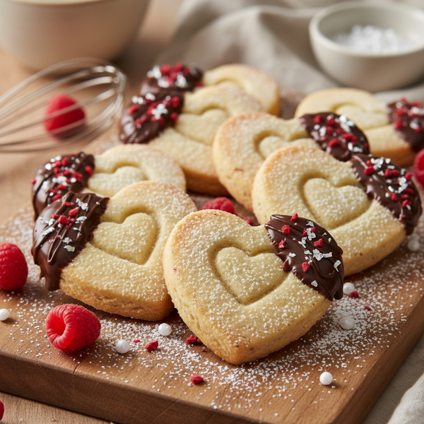 Decadent Shortbread Hearts recipe