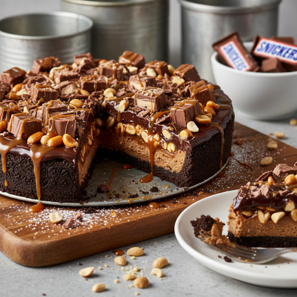 Decadent Snickers Pie Delight recipe