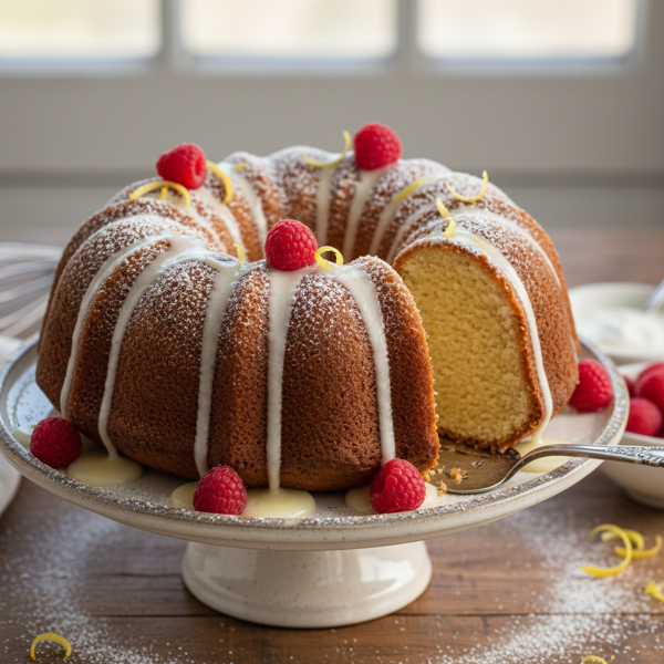 Decadent Sour Cream Bundt Cake recipe