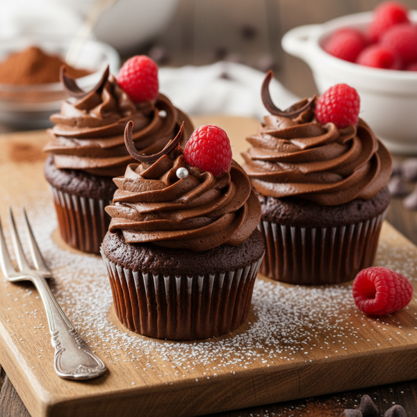 Decadent Sour Cream Chocolate Cupcakes recipe