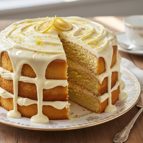 Decadent Sour Cream Yellow Cake recipe