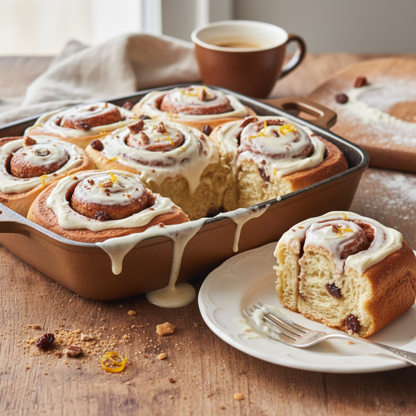 Decadent Sourdough Cinnamon Rolls with Cream Cheese Frosting recipe