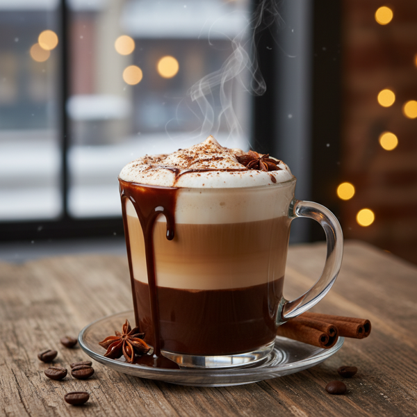 Decadent Spiced Mocha Latte recipe