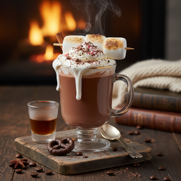 Decadent Spiked Hot Chocolate recipe