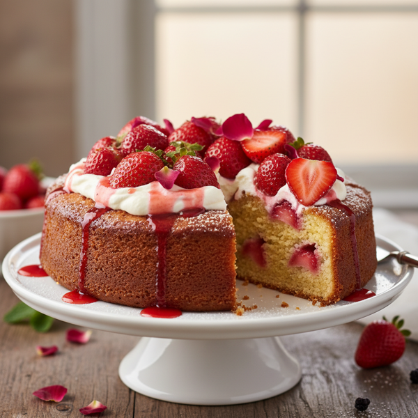 Decadent Strawberry Bliss Butter Cake recipe