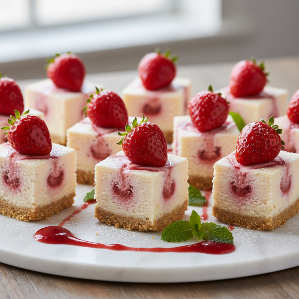 Decadent Strawberry Cheesecake Bites recipe