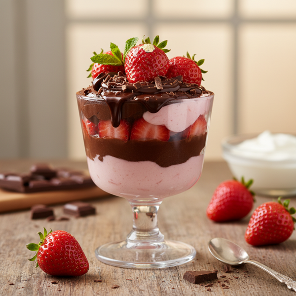 Decadent Strawberry Chocolate Mousse Delight recipe