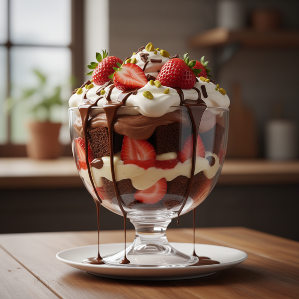 Decadent Strawberry Chocolate Trifle recipe