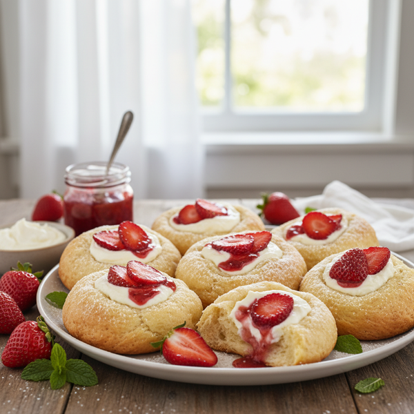 Decadent Strawberry Cream Cheese Kolaches recipe