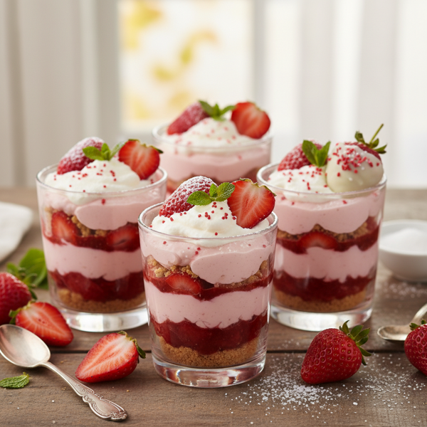 Decadent Strawberry Delight Cups recipe