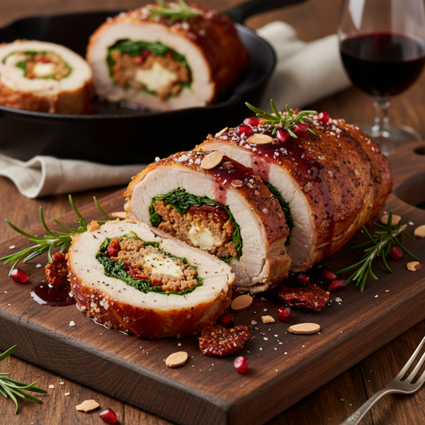 Decadent Stuffed Pork Roulade recipe