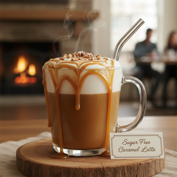 Decadent Sugar-Free Caramel Latte recipe