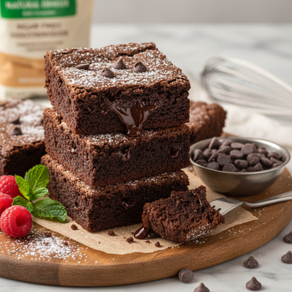 Decadent Sugar-Free Fudgy Brownies recipe