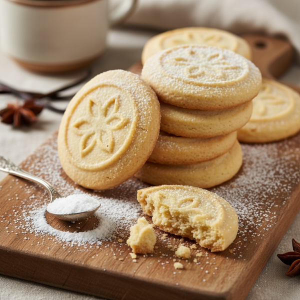 Decadent Sugar Shortbread Cookies recipe